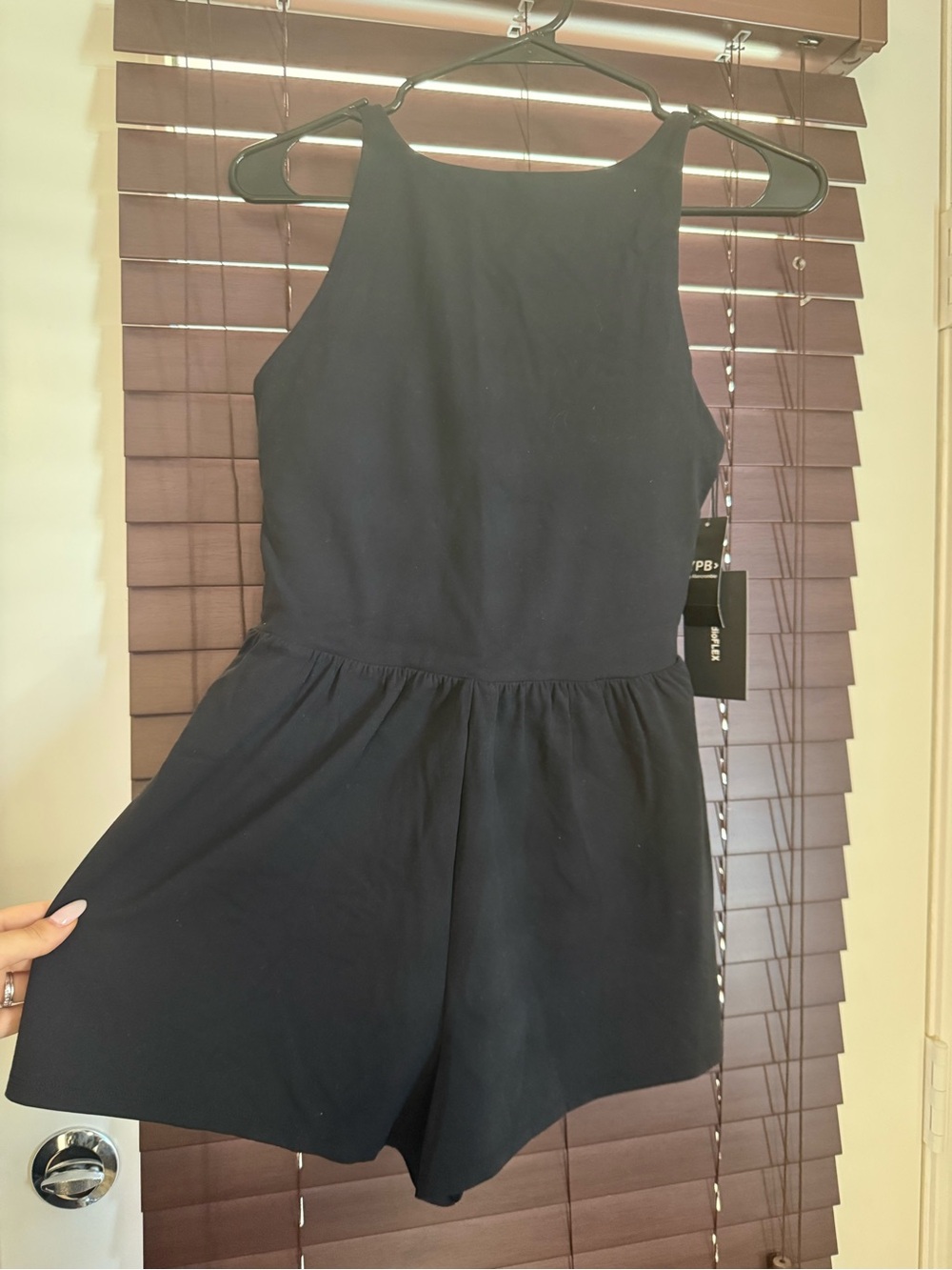 AF YPB Women's Black Sleeveless Romper - Picture 3 of 6
